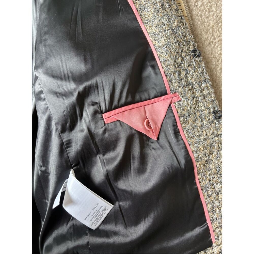 J. Crew Collection Louisa lady jacket Blazer size 16 tinsel tweed Wool Blend Me - Picture 14 of 15